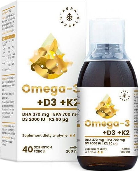 Oméga - 3 DHA 370mg 200ml AURA HERBALS