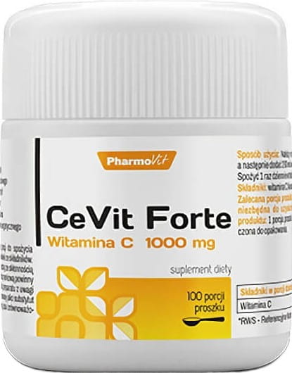 Vitamine C 1000mg cevit FORTE poudre 100 portions 100g PHARMOVIT