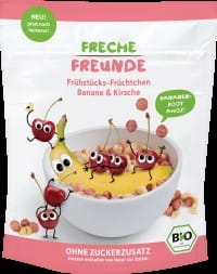 Boules de céréales petit déjeuner banane cerise 125g EKO ERDBAR