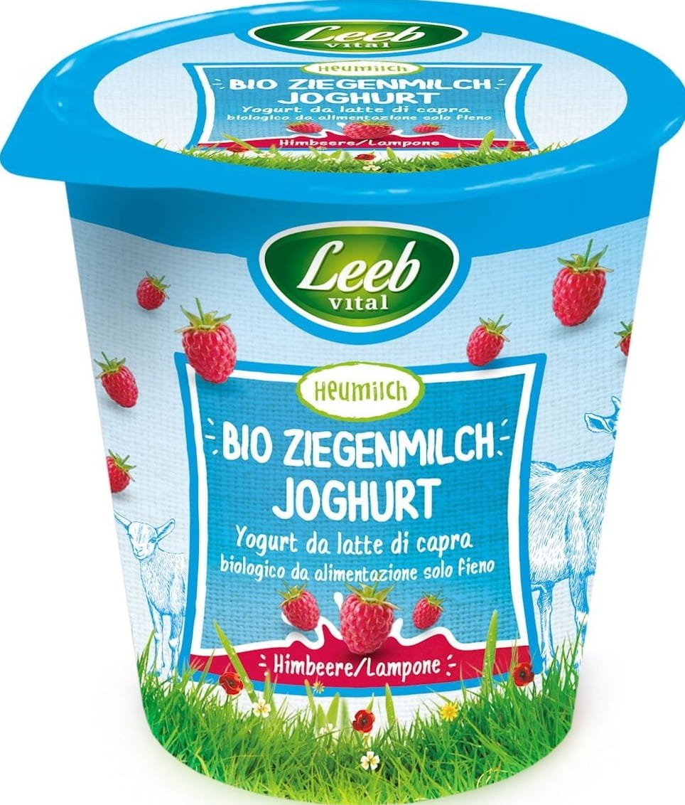 Yaourt chèvre framboise BIO 125 g - LEEB VITAL