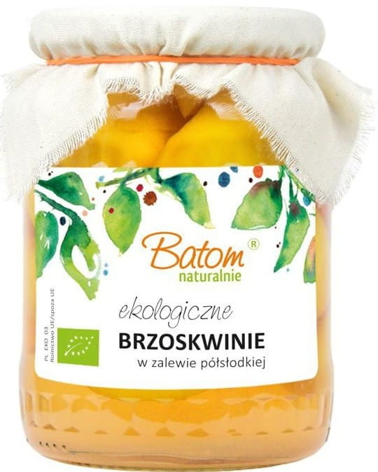 Pêche en saumure BIO 670 g - BATOM