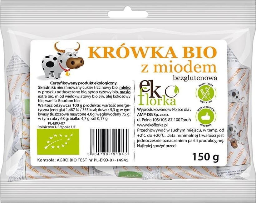 Fudges au miel BIO 150 g - EKOFLORKA
