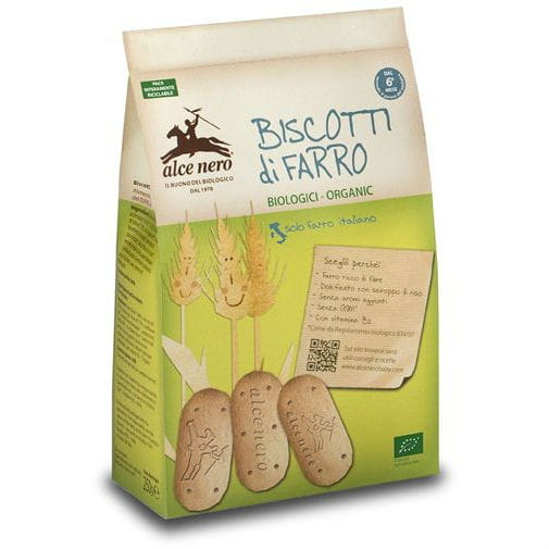 Biscuits à l'épeautre à la vitamine B1 pour enfants BIO 250 g - ALCE NERO