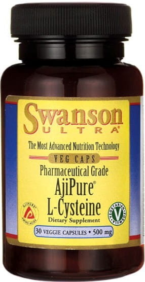 Ajipure L - cystéine L - cystéine 500mg 30 gélules de SWANSON