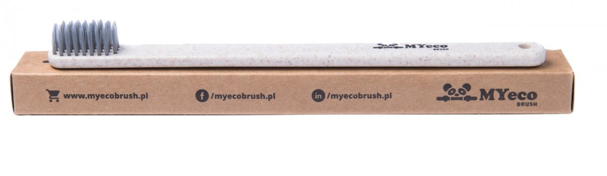 Brosse à dents en blé et maïs beige doux - MYECOBRUSH