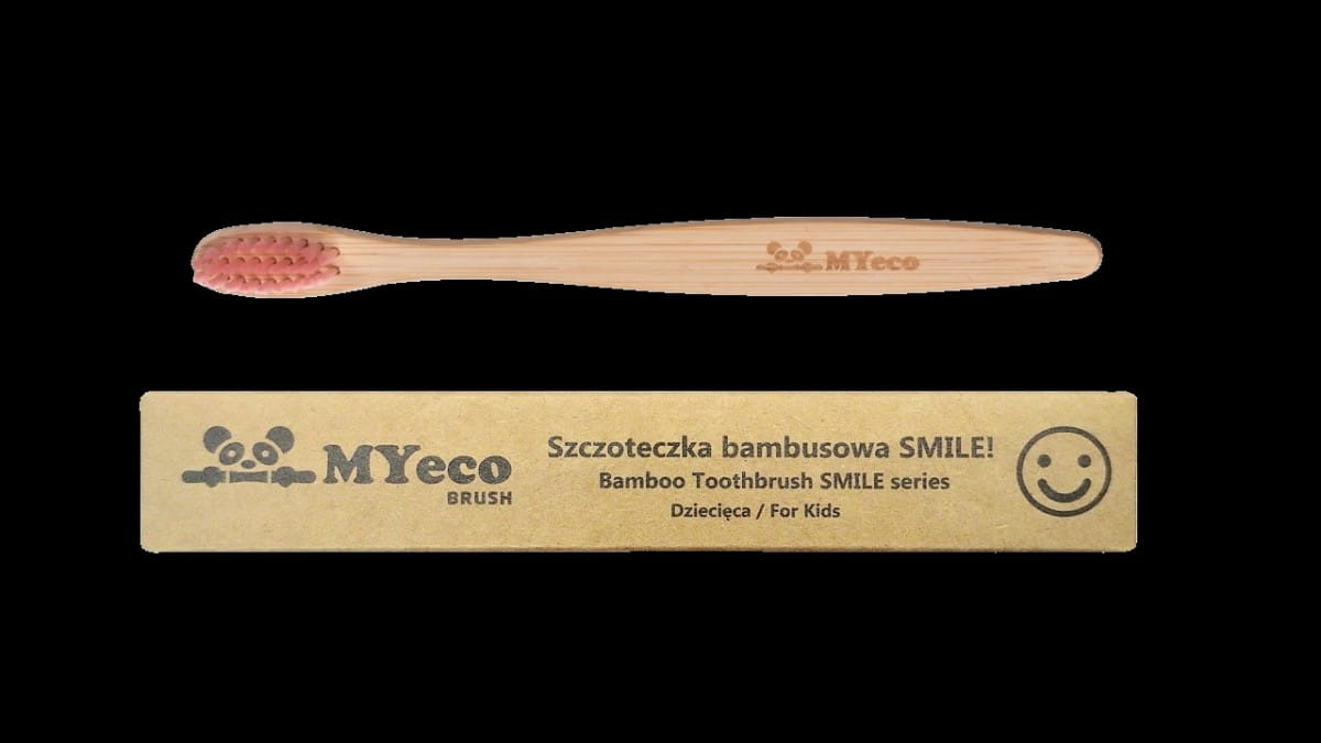 Brosse à dents enfant bambou rose souple - MYECOBRUSH