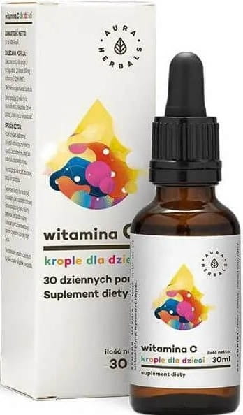 Vitamine C pour enfants gouttes 30ml AURA HERBALS