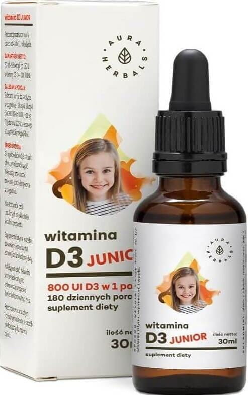 Vitamine D3 junior 800 ui 30 ml AURA HERBALS