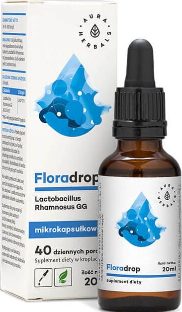 Floradrop Probiotique microencapsulé lactobacillus rhamnosus gg - 20ml AURA HERBALS