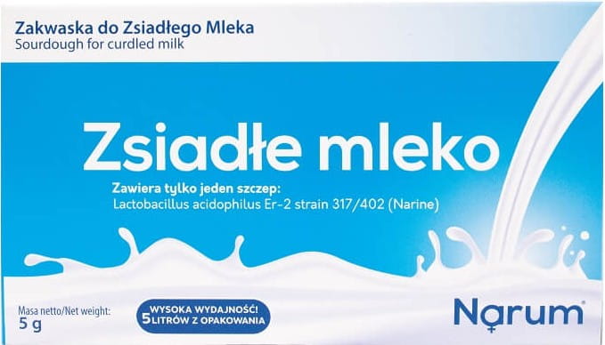 Lait caillé + n cultures bactériennes vivantes Levain de narine probiotique pour lait caillé 5 sachets 5 g NARUM