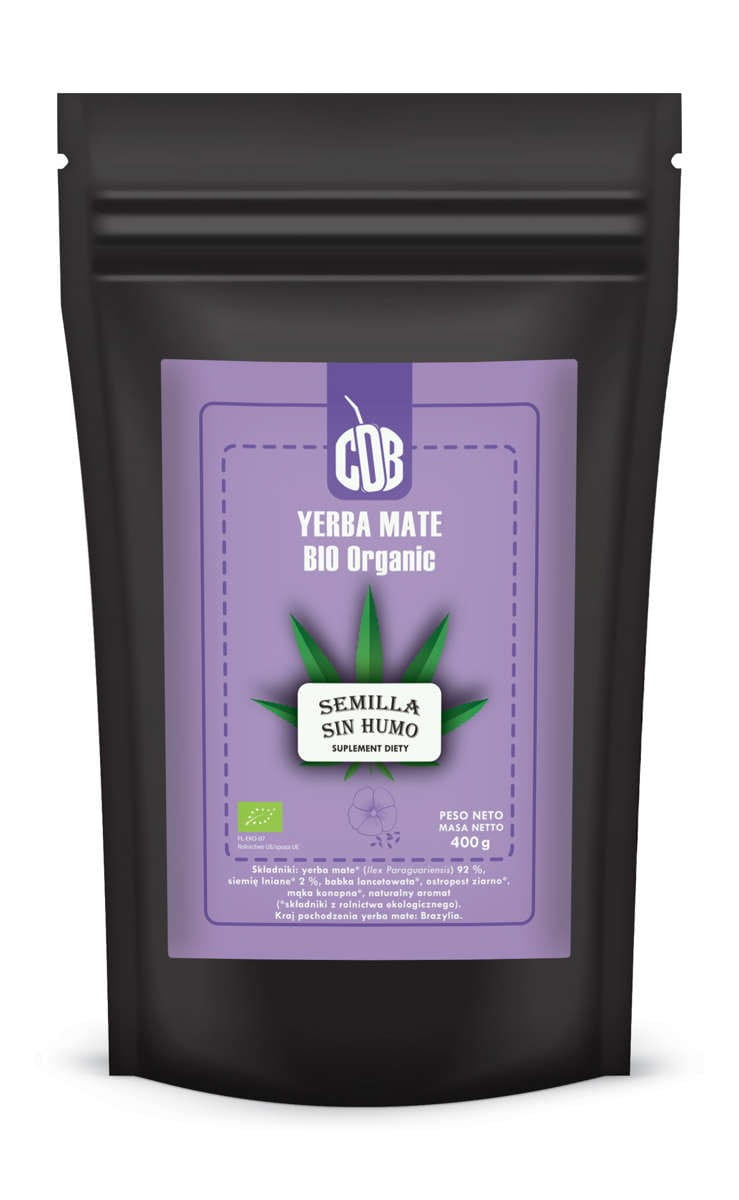 Yerba maté semilla sin humo BIO 400 g - MATÉ BIO VERT