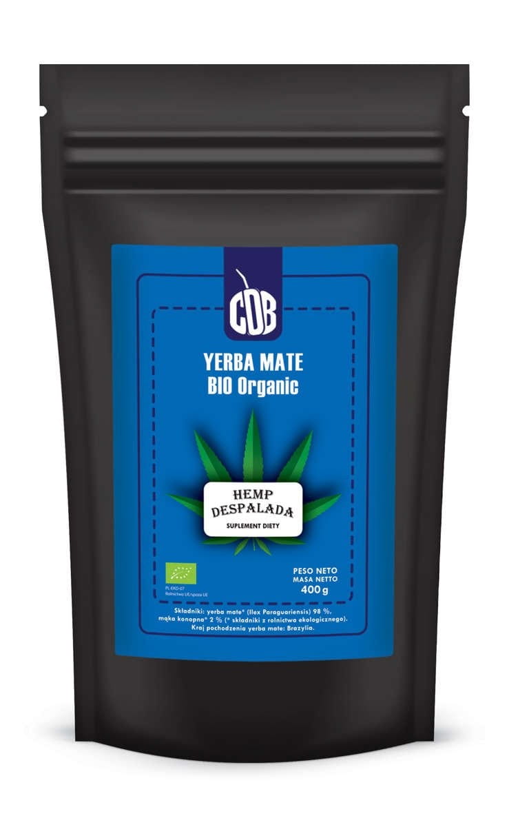 Yerba maté chanvre despalada BIO 400 g - MATÉ BIO VERT