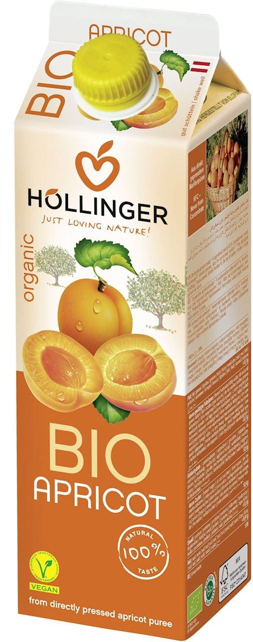 Nectar d'abricot BIO 1000 ml - HOLLINGER