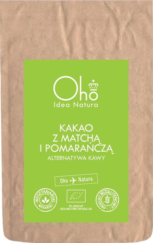 Cacao au matcha et à l'orange sans gluten BIO 100 g - OHO BAMBOO