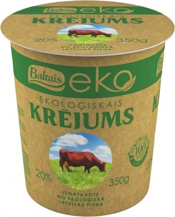 Crème sure 20% BIO 350 g - BALTAIS ECO