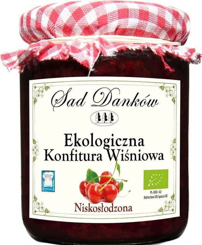 Confiture de cerises à faible teneur en sucre BIO 260 g - SAD DANKÓW