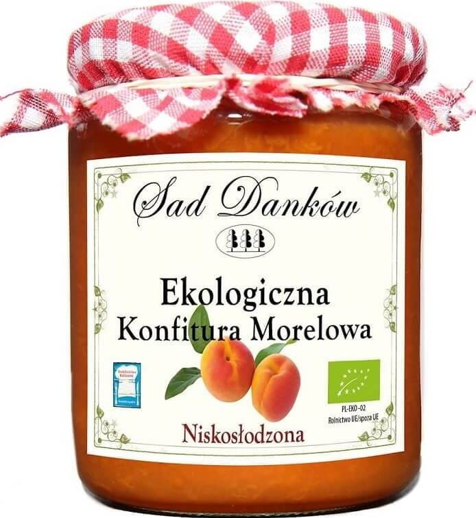 Confiture d'abricots à faible teneur en sucre BIO 260 g - SAD DANKÓW