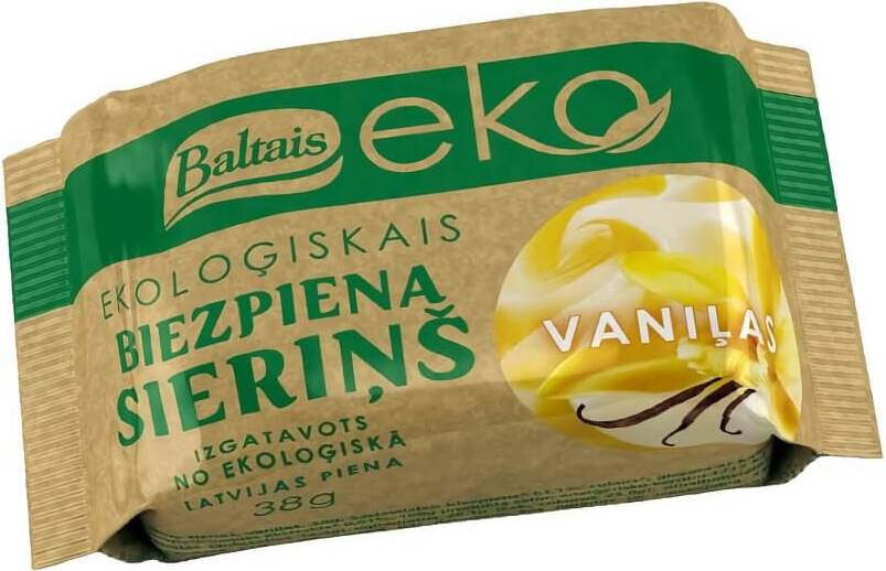 Barre de caillé saveur vanille enrobée de cacao BIO 38 g - BALTAIS EKO