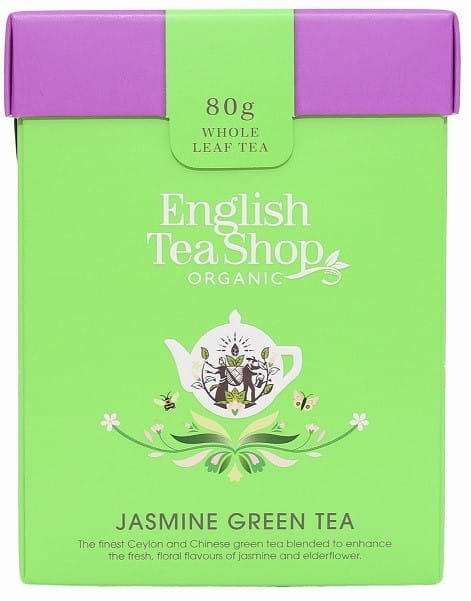 Thé au jasmin vert en vrac BIO 80g ENGLISH TEA SHOP