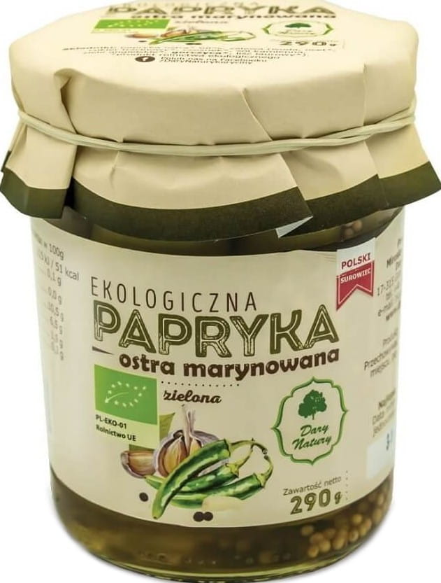 Piment vert mariné aux épices BIO 290 g - CADEAUX DE LA NATURE