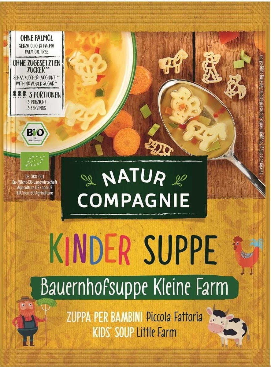 Soupe de légumes aux nouilles farma BIO 63 g - NATUR COMPAGNIE