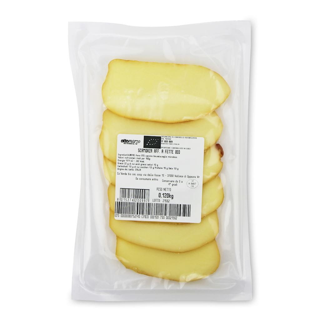 Fromage scamorza fumé en tranches BIO 120 g - CA'VERDE