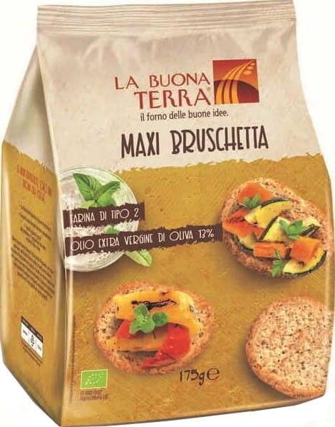 Pain bruschetta à l'huile d'olive extra vierge BIO 175 g - LA BUONA TERRA