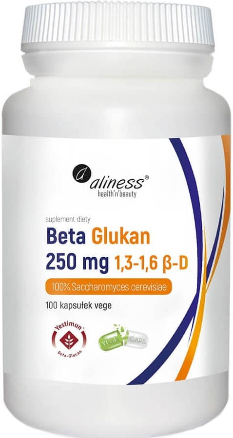 Bêta-glucane 250mg 13 - 16 ? - d 100% saccharomyces cerevisiae 100 gélules ALINESS