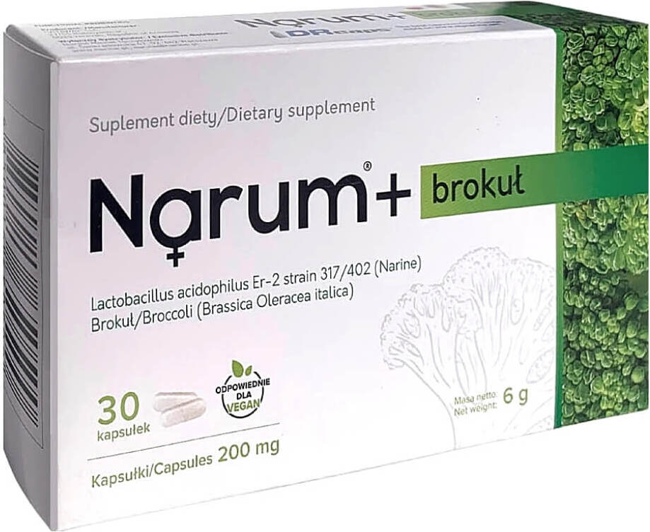 NARUM + narine brocoli Probiotique 200 MG 30 gélules de NARUM