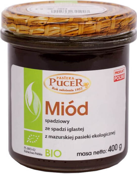Miel de miellat de miellat de résineux BIO 400 g PUCER