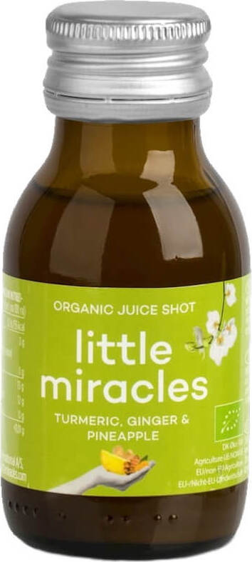 Fruit shot curcuma - gingembre - ananas BIO 60 ml - LITTLE MIRACLES