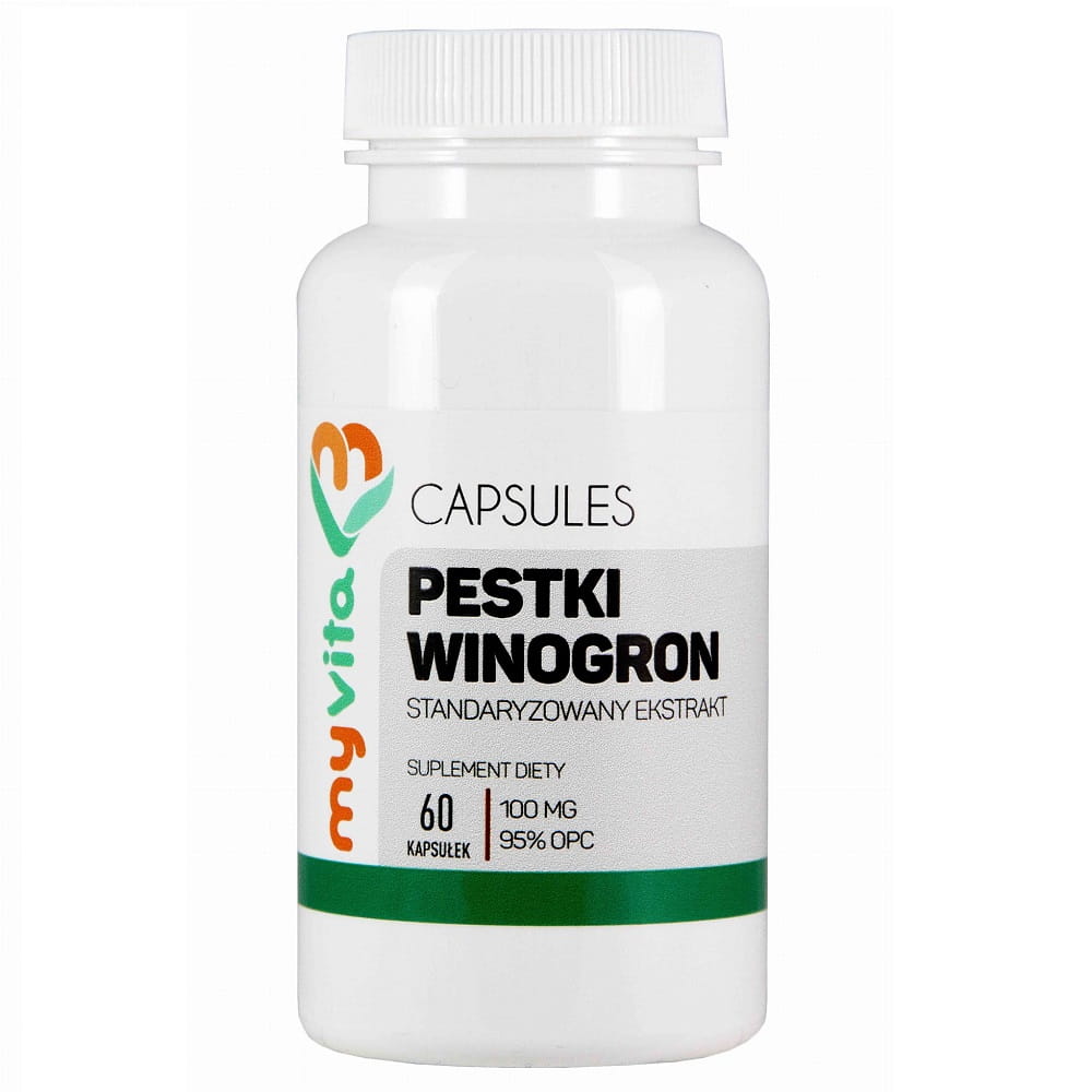 Extrait de pépins de raisin standardisé 100 MG 60 gélules MYVITA