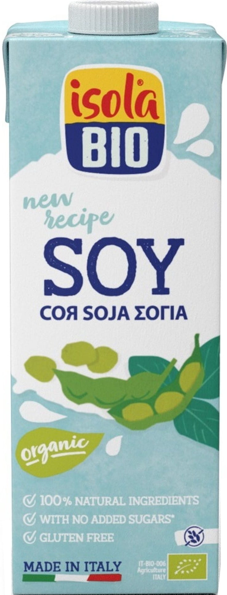 Boisson au soja sans gluten BIO 1000 ml ISOLA bio