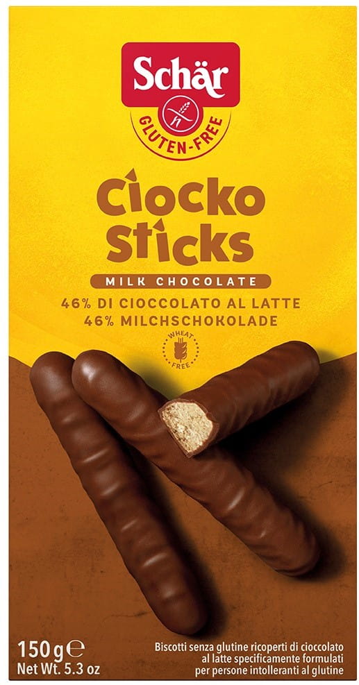 Cioko sticks biscuits au chocolat sans gluten 150 g SCHÄR