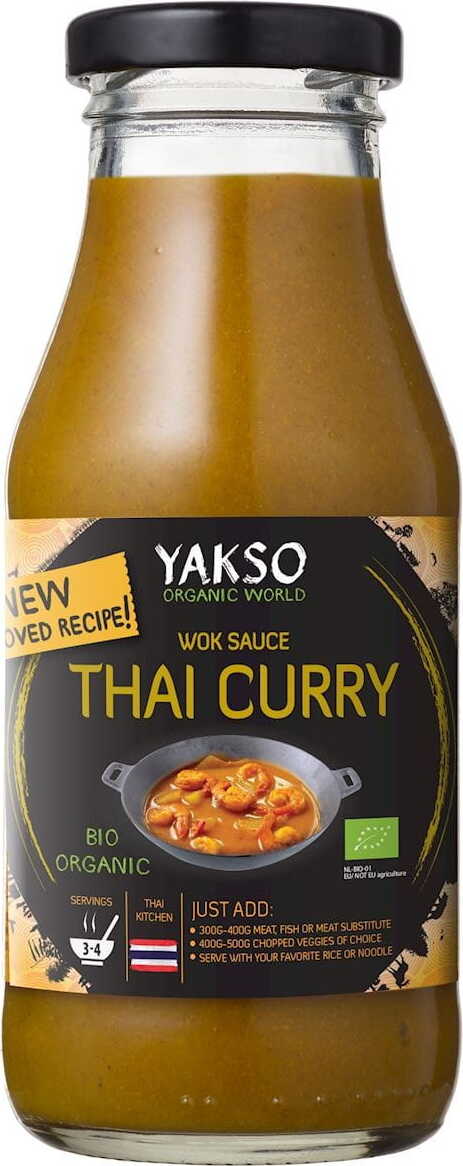 Sauce curry Thaï BIO 240 ml - YAKSO