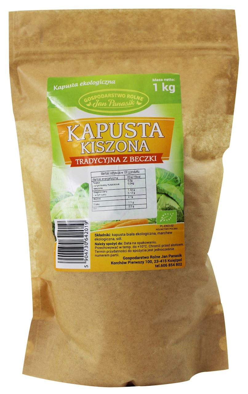 Choucroute BIO 1 kg (doypack) - JAN PANASIK