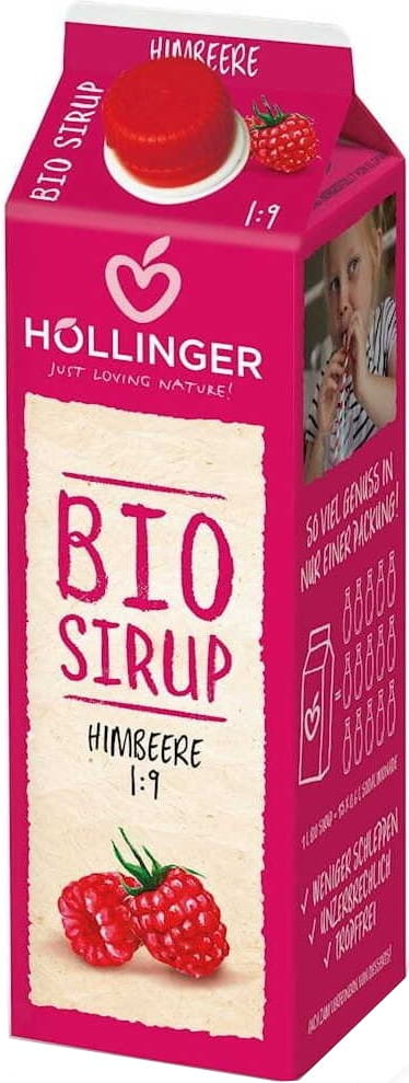 Sirop Framboise BIO 1000 ml - HOLLINGER