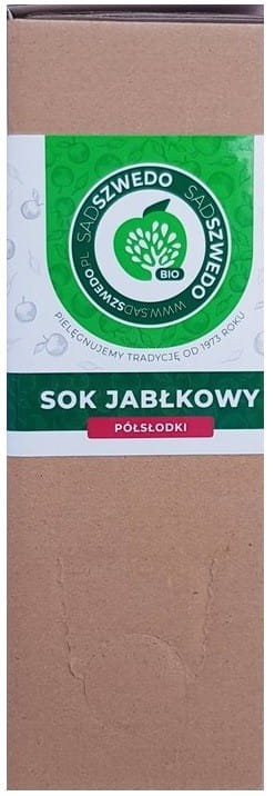 Jus de pomme mi-sucré BIO 3 L EKOWITAL