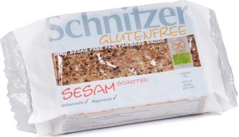 Pain de mie au sésame, sans gluten BIO 250 g - SCHNITZER