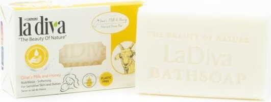 Savon en cubes de lait de chèvre et miel 100 g - LA DIVA