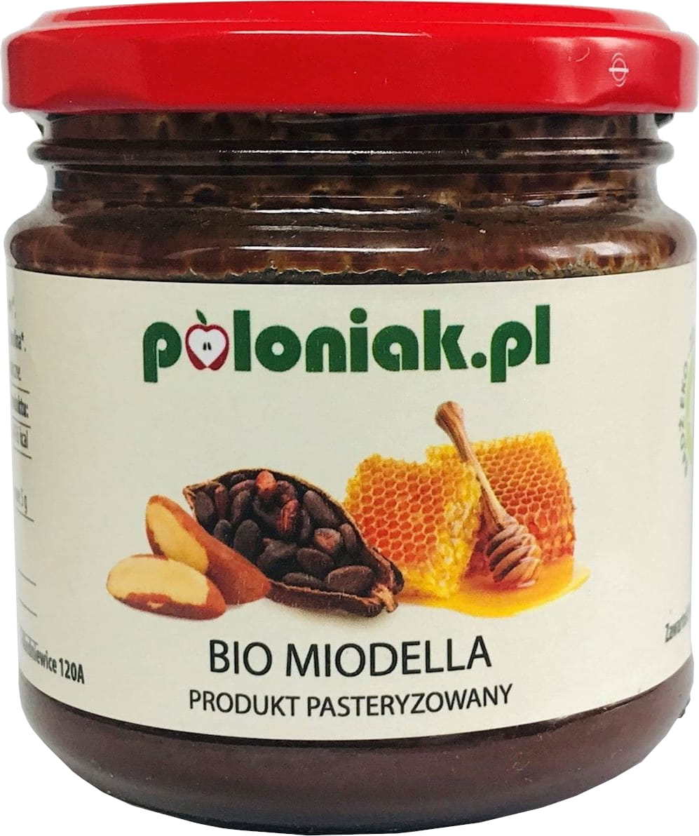 Miel aux noix du Brésil et cacao (miodella) BIO 180 g - POLONIAK