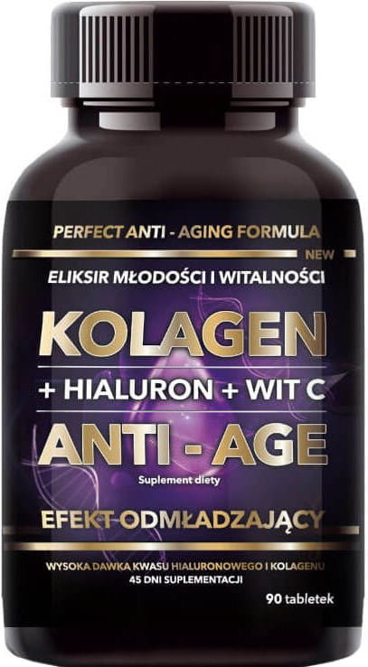 Collagène acide hyaluronique Vitamine C formule anti-âge parfaite 90 comprimés INTENSON