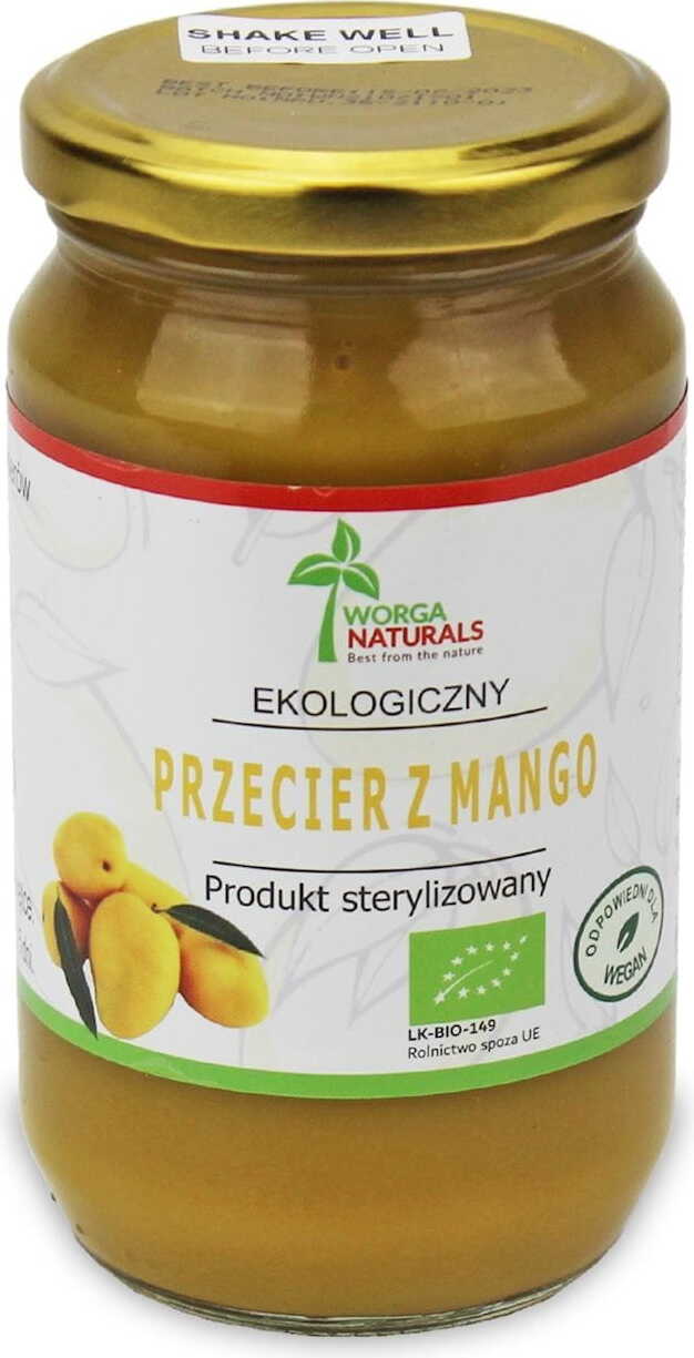 Purée de mangue BIO 370 g (pot) - WORGA NATURALS