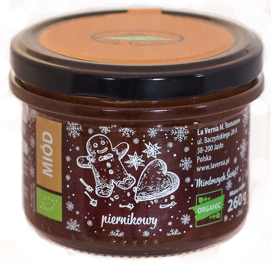 Framboises au miel de nectar multifleurs BIO 230 g - LA VERNA