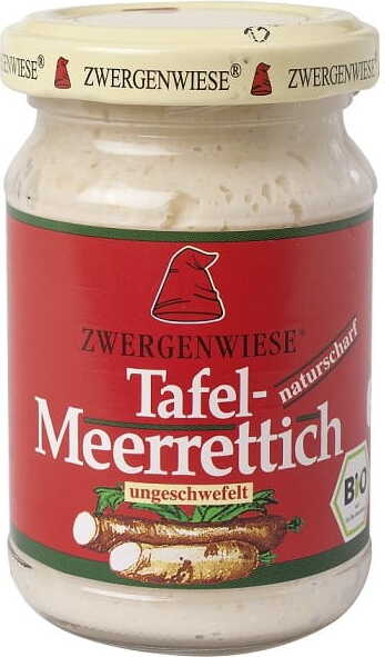 Raifort râpé sans gluten BIO 90 g - ZWERGENWIESE