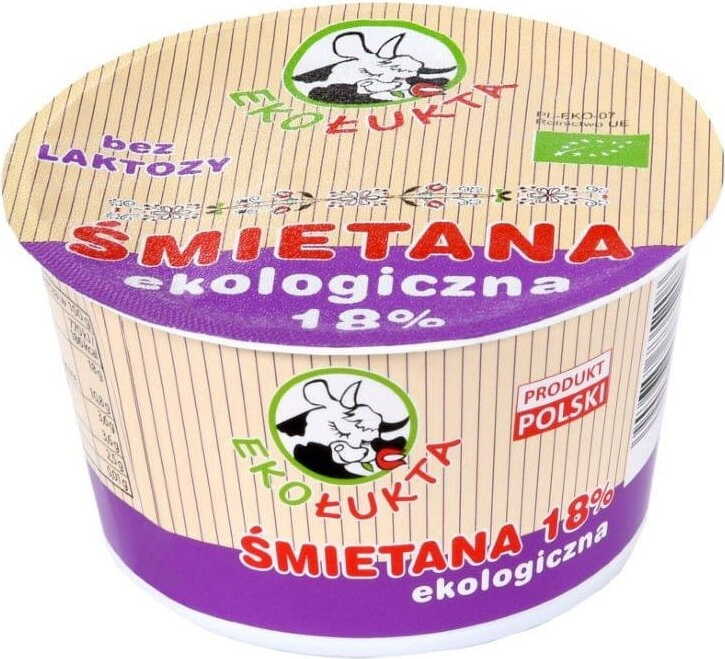 Crème 18% sans lactose BIO 200 g - ECO LUKTA