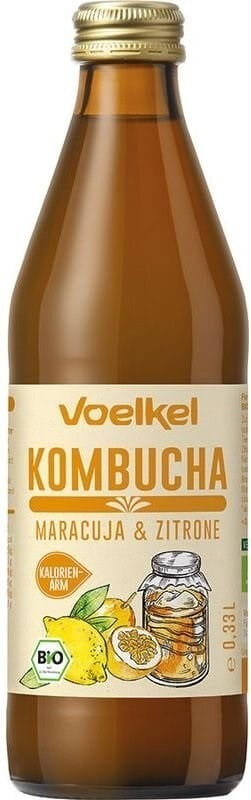 Kombucha fruit de la passion - citron BIO 330 ml VOELKEL