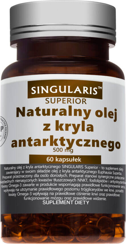 Huile de Krill Antarctique Naturelle 500 MG 30 gélules SINGULARIS