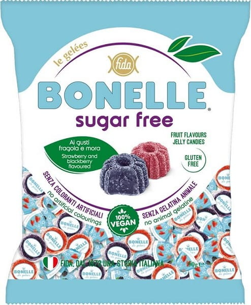 Gelée saveur mûre et fraise sans sucre ajouté 90g BONELLE FIDA