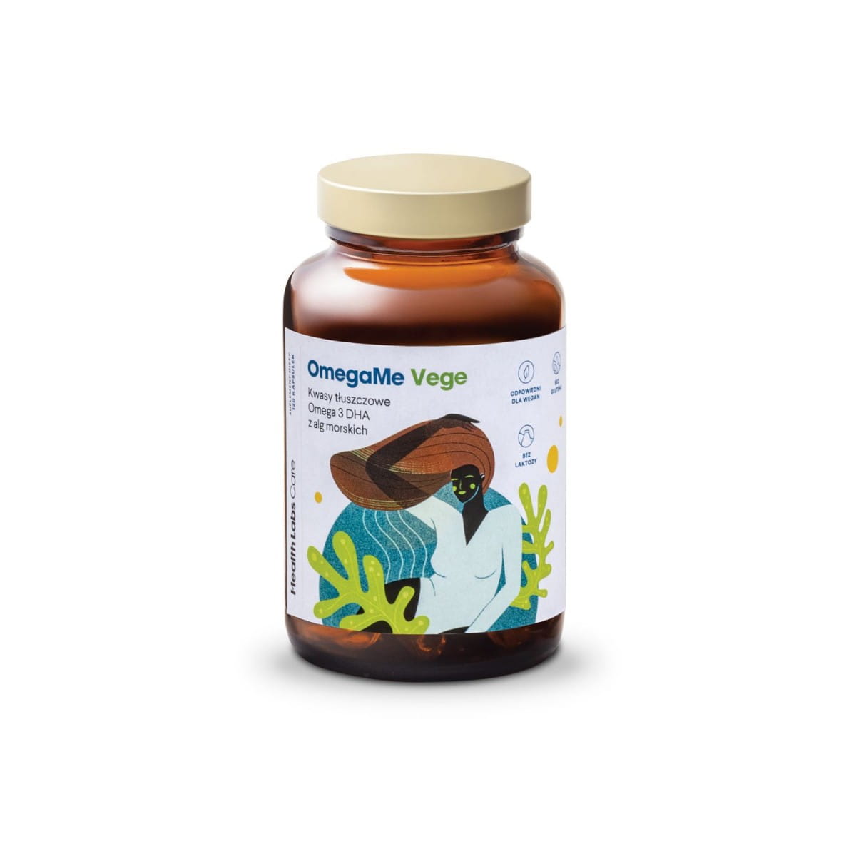 Acides gras OMEGA - 3 issus d'algues marines (omega me vege) 60 gélules - HEALTH LABS